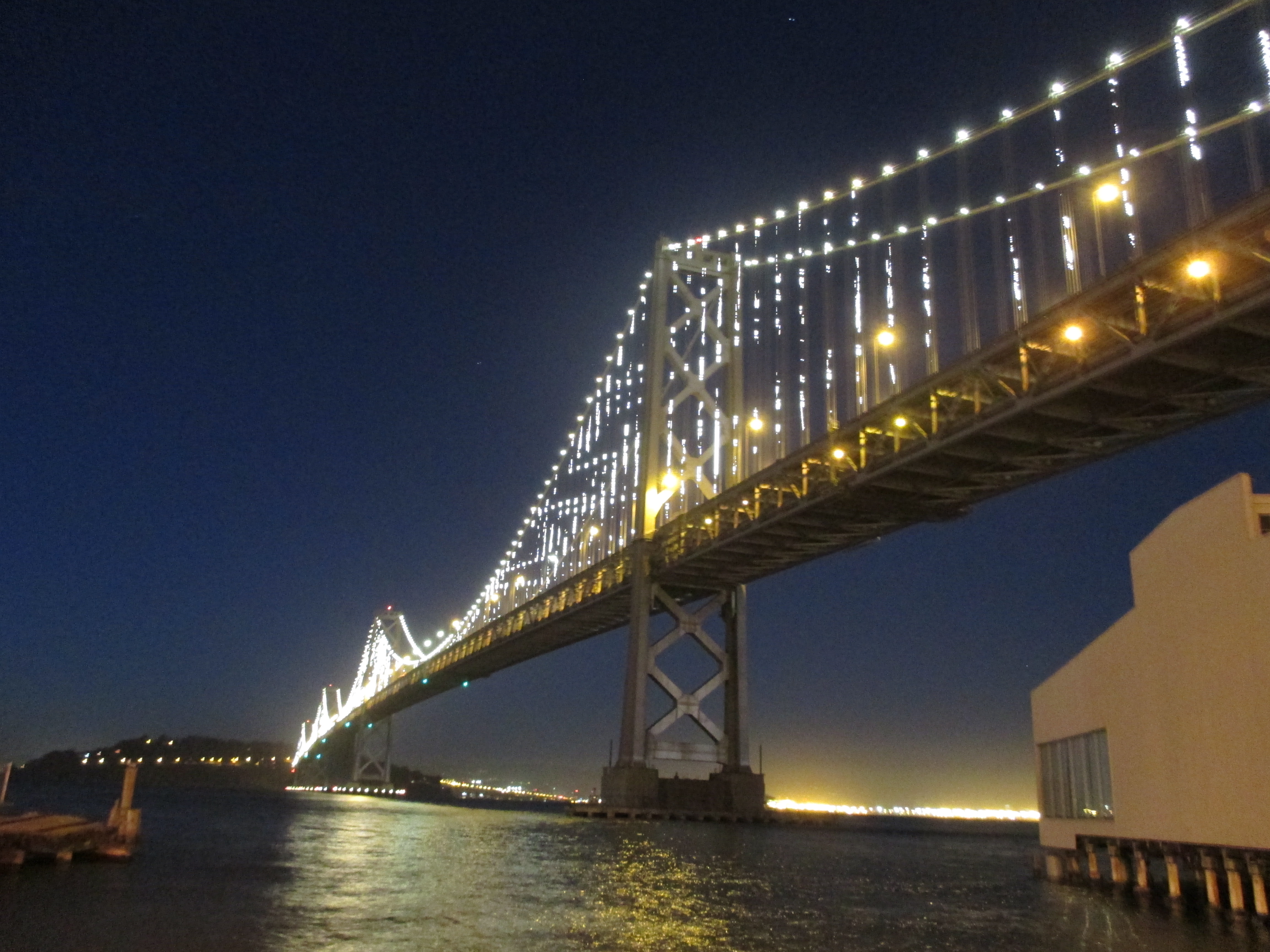 Bay bridge lights