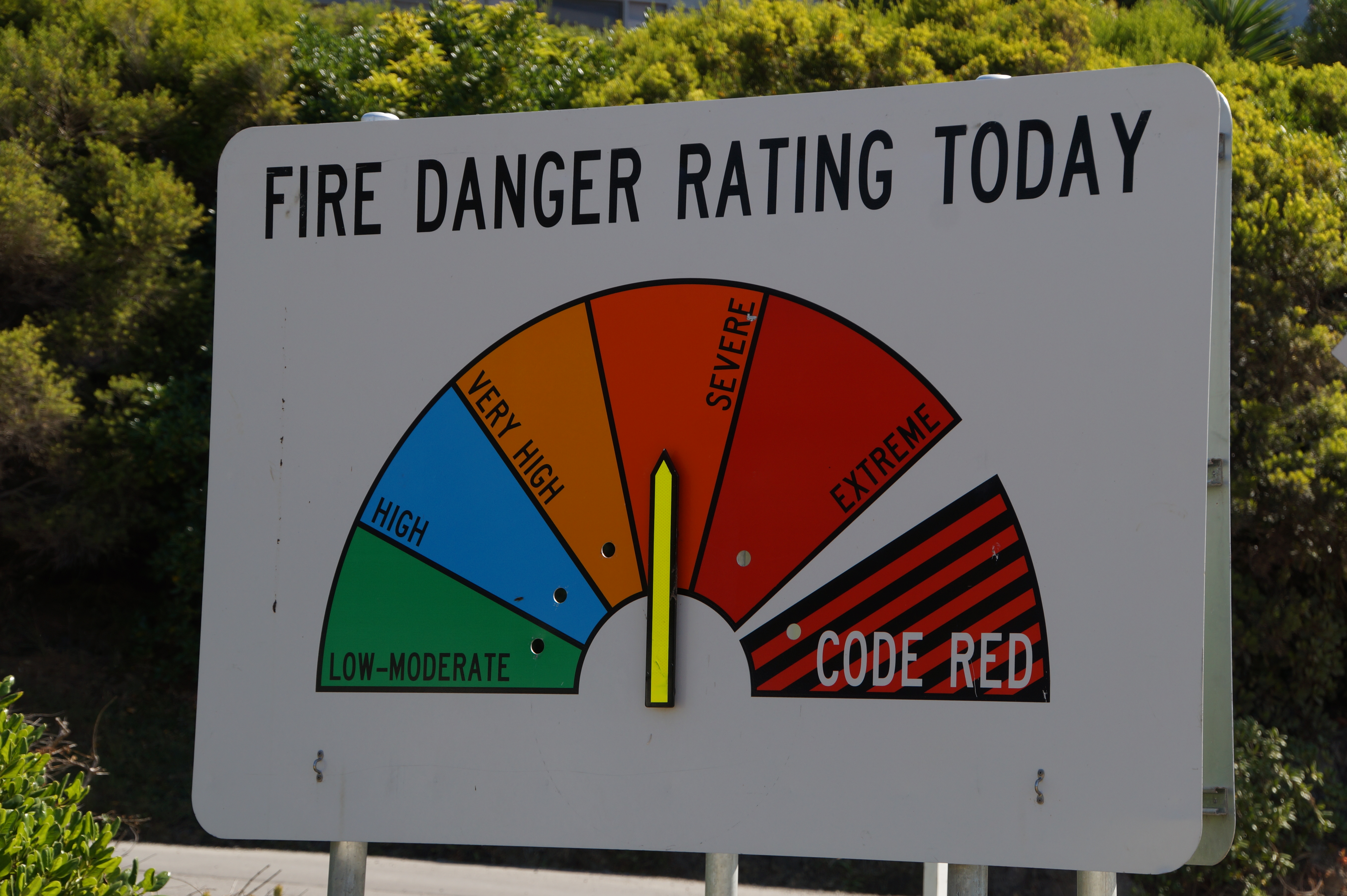 Fire danger rating severe